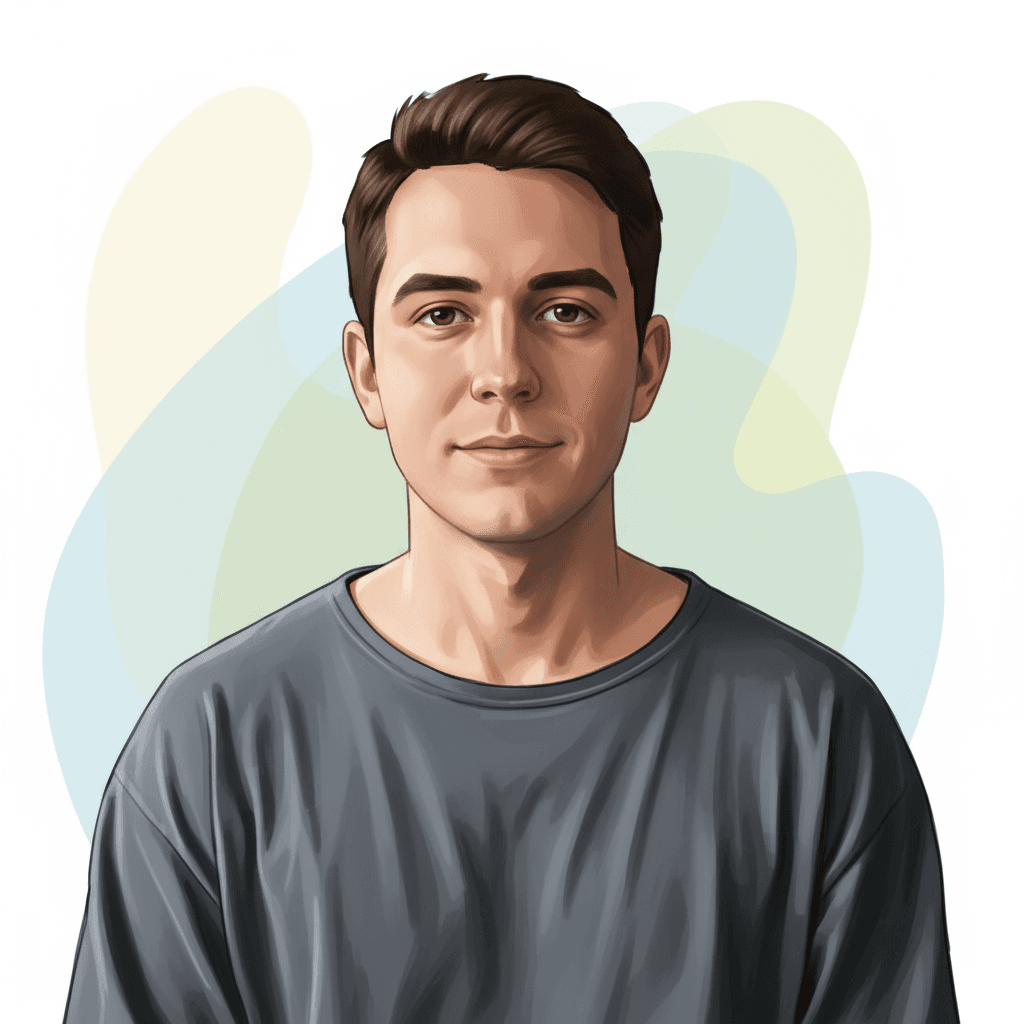 cartoon man.