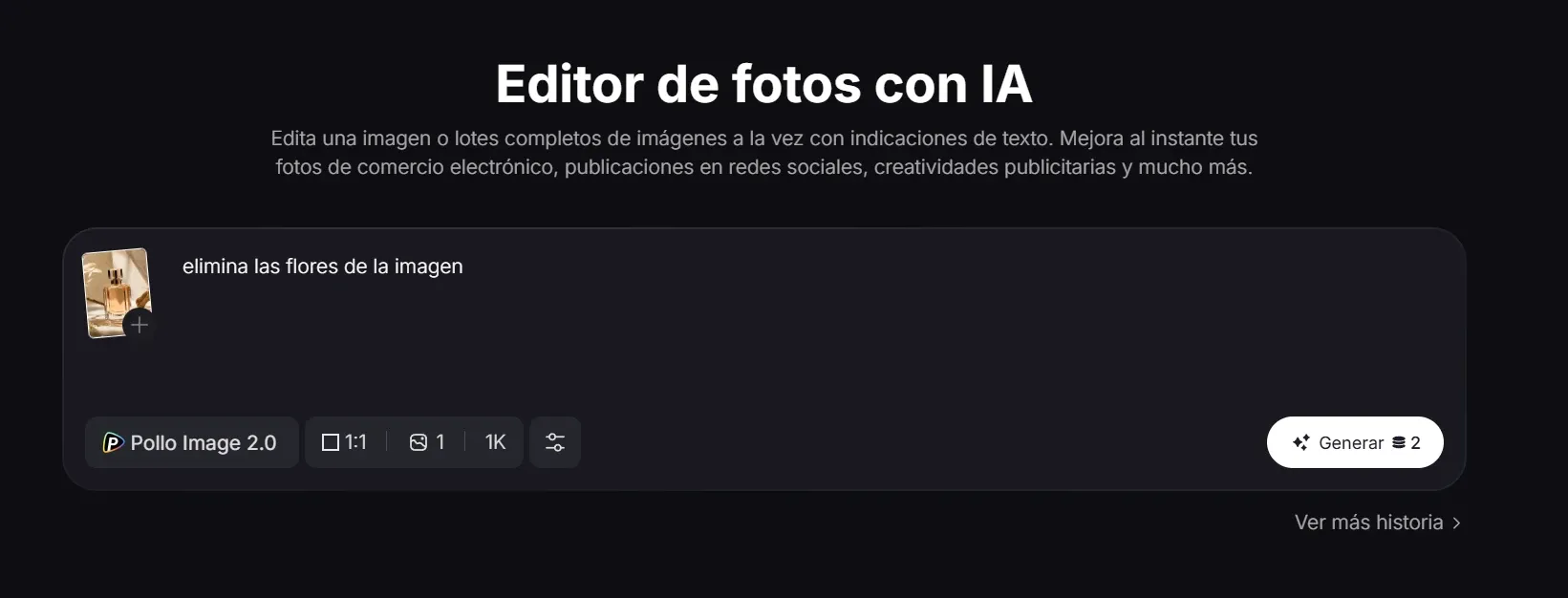retoque de imagen para eliminar, reemplazar o editar elementos concretos dentro de una foto