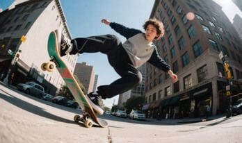 skateboarding