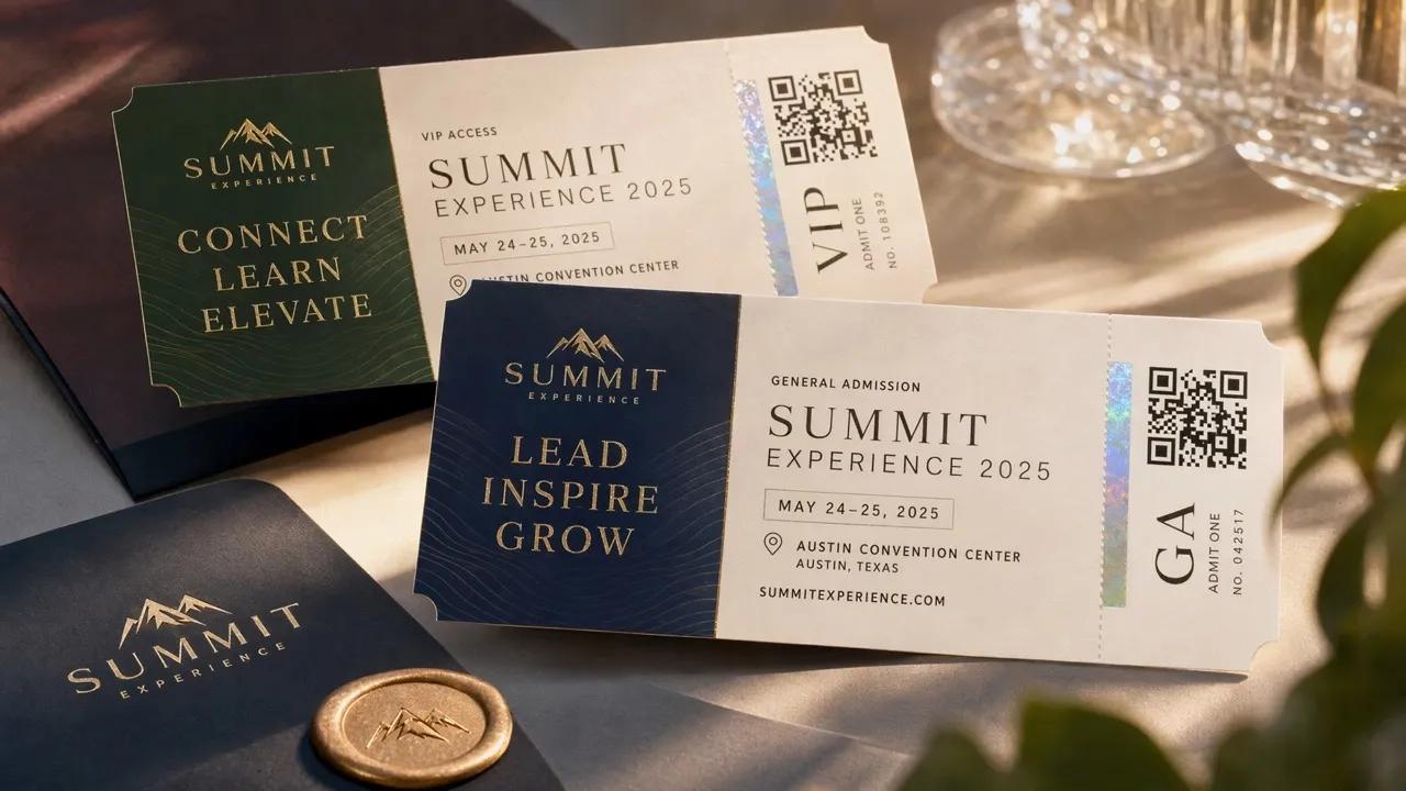 Crie passes de entrada para eventos de alta conversão