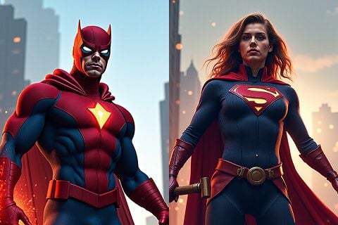 Unique AI Superhero Generation