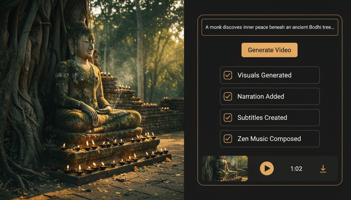 AI Buddhist Story Video Generator