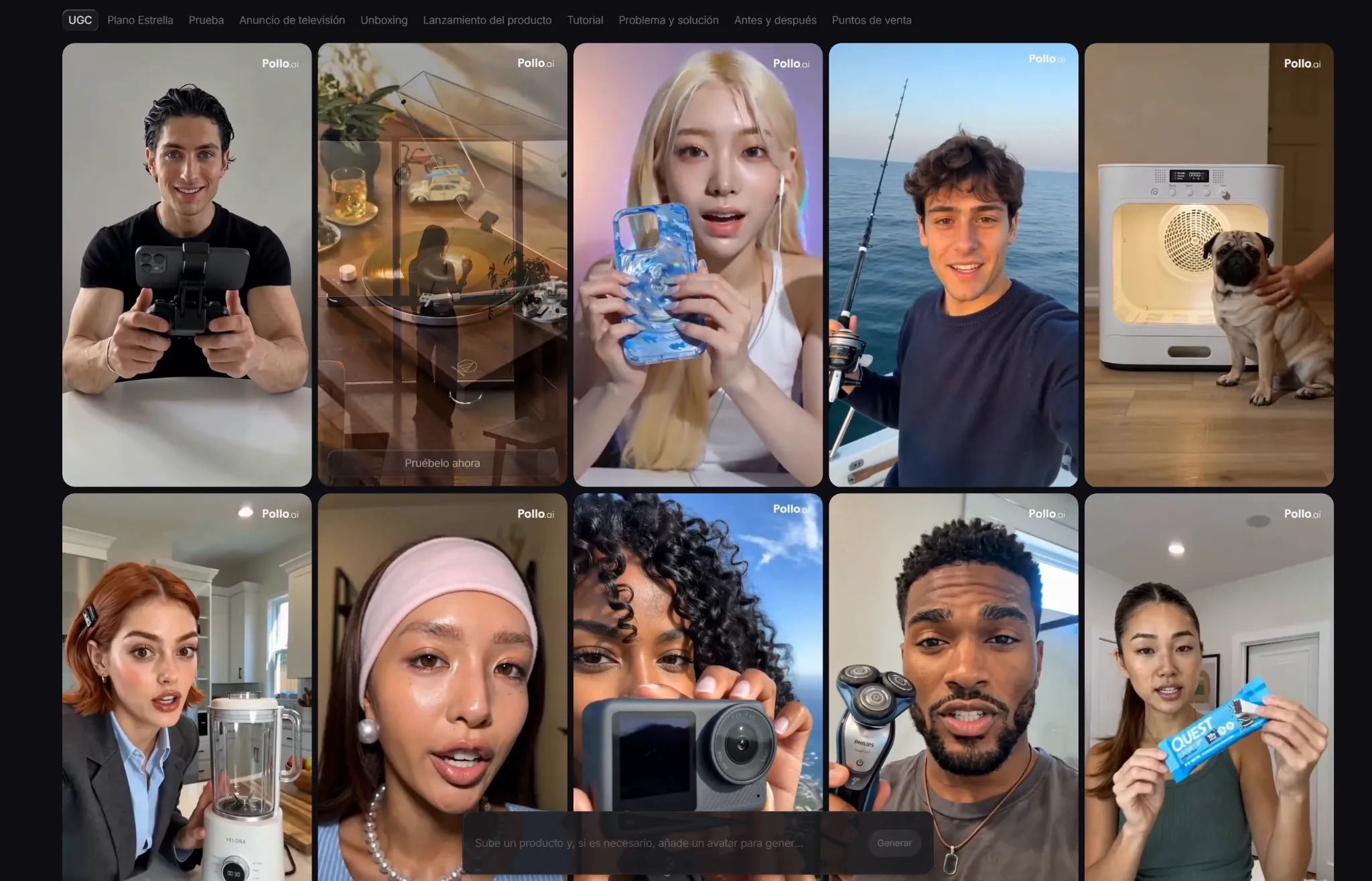Un collage de personas mostrando diversos productos y actividades.