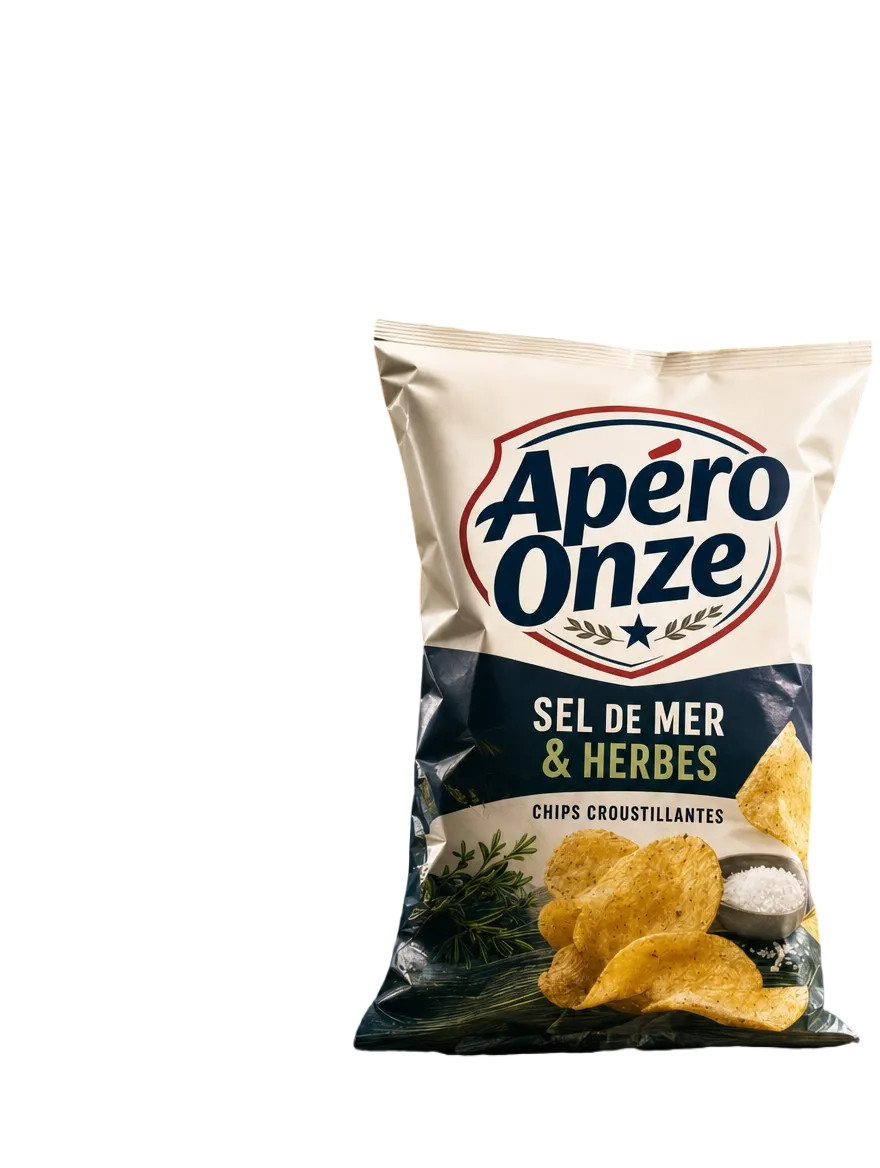 Une photo de chips générée par l’IA sans l’arrière-plan