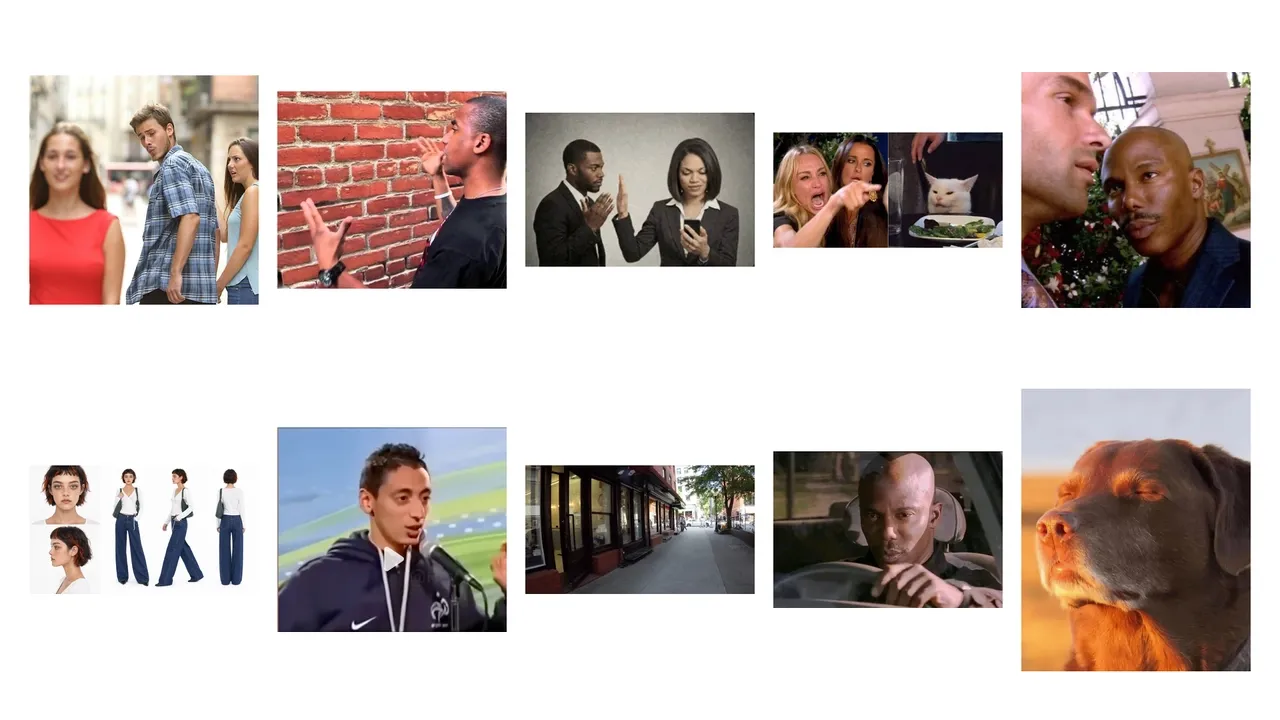 A collage of diverse people showing various emotions and interactions.