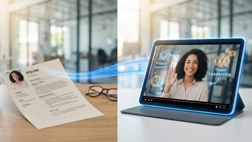 AI-video CV-skaber