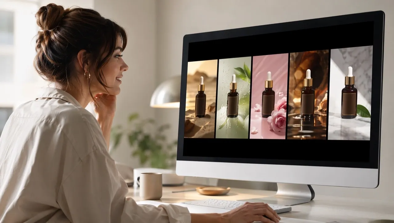 Obtén más imágenes publicitarias estáticas con un menor coste de producción.
