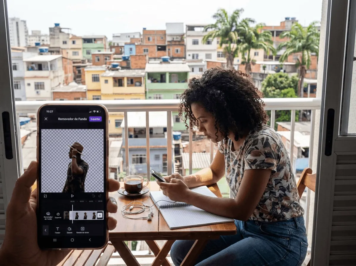 Remova o fundo de vídeos online pelo celular