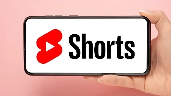 A phone showing YouTube shorts logo